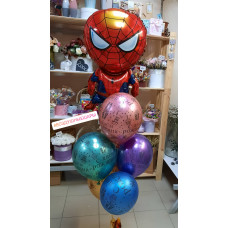Фонтан из воздушных шаров Spider Man