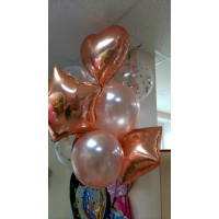 Фонтан из воздушных шаров Pink